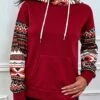 Best reviews of ⭐ Romantichut Wine Geometric Hoodie - 👩 Women 🔥 -Romantichut Sales zu100053181 main tm1633105449