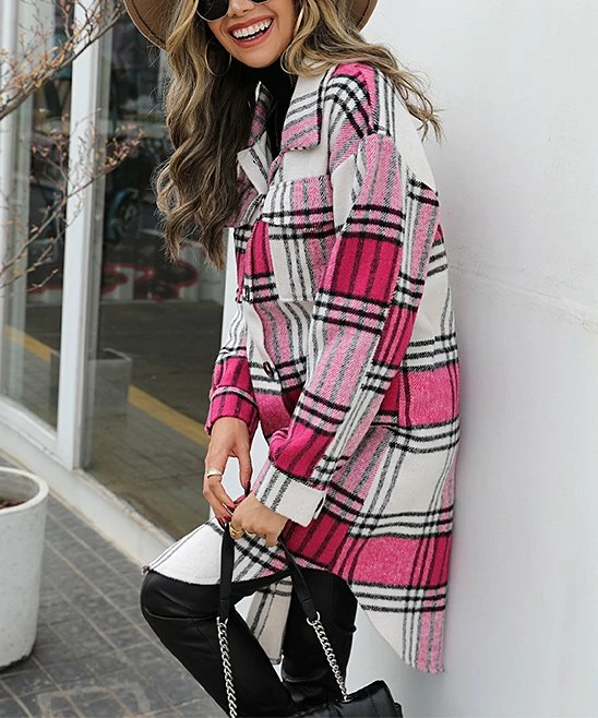 Best Pirce ๐คฉ Romantichut Pink & White Plaid ๐งฅ Coat - ๐ฉ Women ๐ 3 Best Pirce ๐คฉ Romantichut Pink & White Plaid ๐งฅ Coat - ๐ฉ Women ๐
