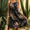 Outlet 🎉 Romantichut Black Floral Ruffle-Hem Sleeveless Shift 👗 Dress - 👩 Women 😉 2 Outlet 🎉 Romantichut Black Floral Ruffle-Hem Sleeveless Shift 👗 Dress - 👩 Women 😉 -Romantichut Sales zu102102276 main tm1642166830