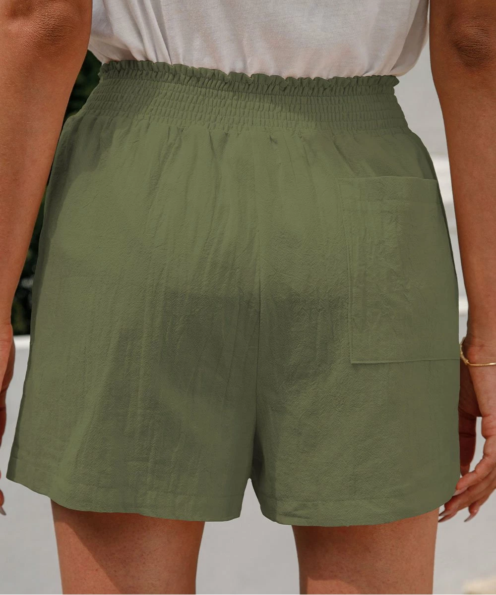Budget ๐คฉ Romantichut Army Green Drawstring Pocket Shorts - ๐ฉ Women ๐ 4 Budget ๐คฉ Romantichut Army Green Drawstring Pocket Shorts - ๐ฉ Women ๐ - Image 2