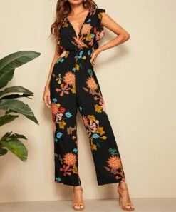 Hot Sale โญ Romantichut Black Floral Flutter-Sleeve Jumpsuit - ๐ฉ Women ๐ 7 Hot Sale โญ Romantichut Black Floral Flutter-Sleeve Jumpsuit - ๐ฉ Women ๐ -Romantichut Sales zu104077865 alt 2 tm1647457593