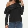 Brand new ๐ Romantichut Black Ruffle Off-Shoulder Long-Sleeve Top - ๐ฉ Women โค๏ธ 2 Brand new ๐ Romantichut Black Ruffle Off-Shoulder Long-Sleeve Top - ๐ฉ Women โค๏ธ -Romantichut Sales zu104592304 main tm1649099641
