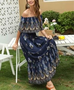 Coupon 😉 Romantichut Black Floral & Paisley Off-Shoulder Maxi 👗 Dress - 👩 Women 🎉 11 Coupon 😉 Romantichut Black Floral & Paisley Off-Shoulder Maxi 👗 Dress - 👩 Women 🎉 -Romantichut Sales zu104592573 alt 4 tm1649099641