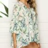 Outlet 👍 Romantichut Green Floral Lace-Accent Babydoll Swing Top - 👩 Women ❤️ -Romantichut Sales zu104596477 main tm1649164994