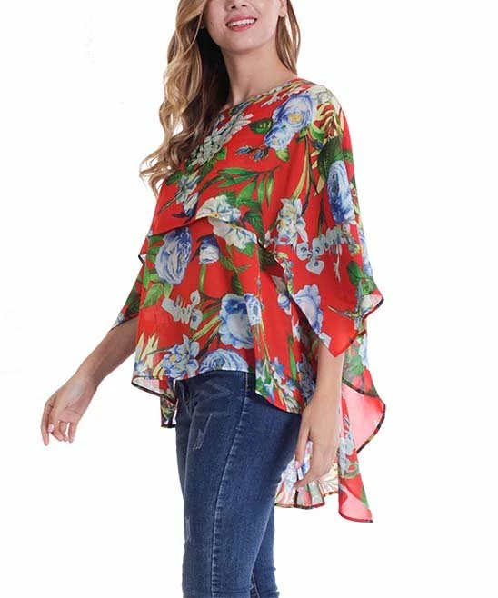 Best reviews of โ Romantichut Red Floral Hi-Low Top - ๐ฉ Women โ 4 Best reviews of โ Romantichut Red Floral Hi-Low Top - ๐ฉ Women โ - Image 2