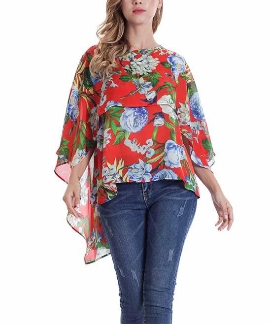 Best reviews of โ Romantichut Red Floral Hi-Low Top - ๐ฉ Women โ 3 Best reviews of โ Romantichut Red Floral Hi-Low Top - ๐ฉ Women โ