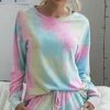 Promo 🧨 Romantichut Pink & Blue Tie-Dye Long-Sleeve Top - 👩 Women 🎁 -Romantichut Sales zu105576228 main tm1653408823