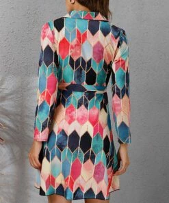 Deals 👍 Romantichut Pink & Blue Geometric Long-Sleeve Tie-Waist 👗 Dress - 👩 Women ❤️ 7 Deals 👍 Romantichut Pink & Blue Geometric Long-Sleeve Tie-Waist 👗 Dress - 👩 Women ❤️ -Romantichut Sales zu105629400 alt 2 tm1652652920