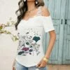 Discount ๐ Romantichut White & Blue Abstract Floral Off-Shoulder Top - ๐ฉ Women ๐ 2 Discount ๐ Romantichut White & Blue Abstract Floral Off-Shoulder Top - ๐ฉ Women ๐ -Romantichut Sales zu105666826 main tm1652187994