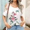 Top 10 🌟 Romantichut White & Pink Flower & Bird Lace Cutout-Shoulder Top - 👩 Women ✨ 1 Top 10 🌟 Romantichut White & Pink Flower & Bird Lace Cutout-Shoulder Top - 👩 Women ✨ -Romantichut Sales zu105677246 main tm1652302238