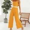 Best Pirce ๐ Romantichut Yellow Belted Palazzo Jumpsuit - ๐ฉ Women ๐งจ 1 Best Pirce ๐ Romantichut Yellow Belted Palazzo Jumpsuit - ๐ฉ Women ๐งจ -Romantichut Sales zu105922659 main tm1652903773
