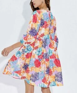 Cheapest ๐คฉ Romantichut Purple & Yellow Abstract Floral Tiered A-Line ๐ Dress - ๐ฉ Women โค๏ธ 9 Cheapest ๐คฉ Romantichut Purple & Yellow Abstract Floral Tiered A-Line ๐ Dress - ๐ฉ Women โค๏ธ -Romantichut Sales zu105922666 alt 3 tm1653434596