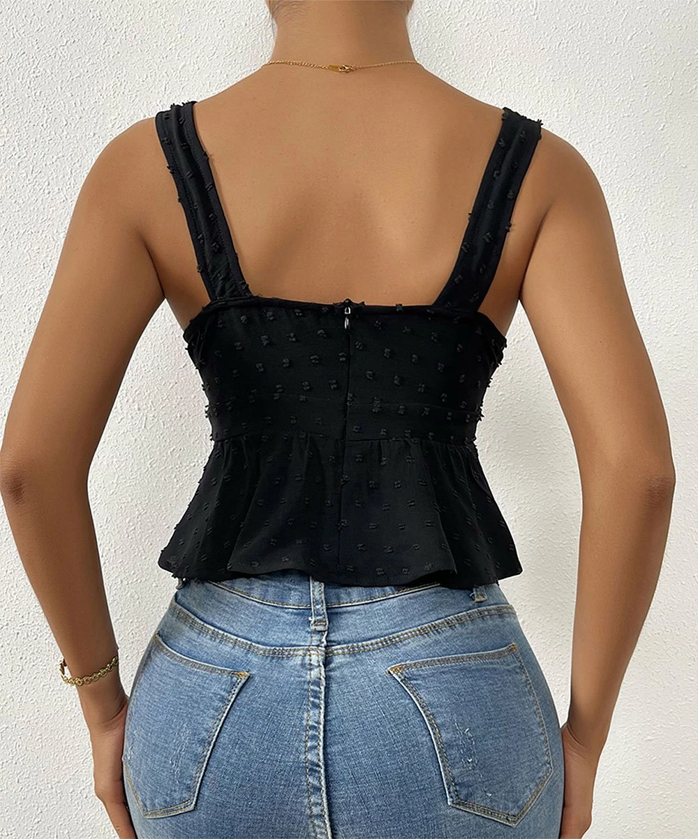 Best reviews of โค๏ธ Romantichut Black V-Neck Peplum Crop Tank - ๐ฉ Women ๐ 6 Best reviews of โค๏ธ Romantichut Black V-Neck Peplum Crop Tank - ๐ฉ Women ๐ - Image 4