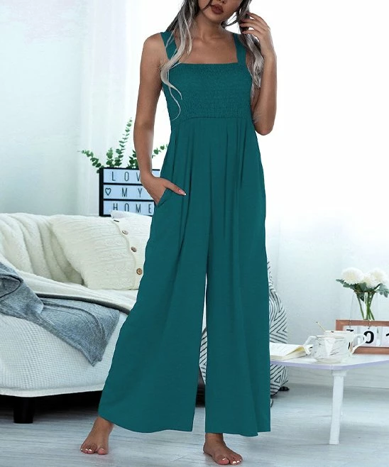 Best reviews of ๐ Romantichut Deep Green Shirred Square Neck Wide-Leg Jumpsuit - ๐ฉ Women โญ 3 Best reviews of ๐ Romantichut Deep Green Shirred Square Neck Wide-Leg Jumpsuit - ๐ฉ Women โญ