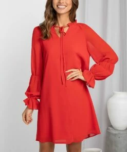Coupon ๐ฏ Romantichut Red Poet-Sleeve Self-Tie Notch Neck ๐ Dress - ๐ฉ Women ๐ 8 Coupon ๐ฏ Romantichut Red Poet-Sleeve Self-Tie Notch Neck ๐ Dress - ๐ฉ Women ๐ -Romantichut Sales zu107364002 alt 1 tm1658875744