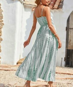 Brand new 😍 Romantichut Green Abstract Sleeveless V-Neck Maxi 👗 Dress - 👩 Women 🤩 11 Brand new 😍 Romantichut Green Abstract Sleeveless V-Neck Maxi 👗 Dress - 👩 Women 🤩 -Romantichut Sales zu107876280 alt 5 tm1659723486