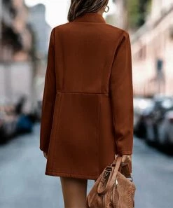 Cheapest 👍 Romantichut Bick Red Notched Open Jacket - 👩 Women 🔥 -Romantichut Sales zu108462758 alt 2 tm1661515680