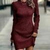 Best Pirce 🤩 Romantichut Wine Red Ribbed Sweater 👗 Dress - 👩 Women 🔥 1 Best Pirce 🤩 Romantichut Wine Red Ribbed Sweater 👗 Dress - 👩 Women 🔥 -Romantichut Sales zu108468169 main tm1661515680
