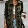 Wholesale 💯 Romantichut Army Green & Black Leopard Casual Jacket - 👩 Women 😍 -Romantichut Sales zu108480846 main tm1661885336