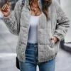 Wholesale ⭐ Romantichut Gray Corduroy Puffer Jacket - 👩 Women 😉 -Romantichut Sales zu108486716 main tm1661883514