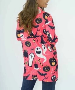 Best Sale 😀 Romantichut Pink Graveyard Open Cardigan - 👩 Women 🎁 -Romantichut Sales zu108827355 alt 4 tm1663345094