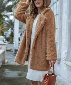 Best Pirce 🔔 Romantichut Khaki Double-Button Teddy 🧥 Coat - 👩 Women 😉 8 Best Pirce 🔔 Romantichut Khaki Double-Button Teddy 🧥 Coat - 👩 Women 😉 -Romantichut Sales zu109061246 alt 2 tm1665060713