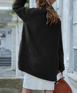 Best deal 🧨 Romantichut Black Teddy Jacket - 👩 Women 🎉 -Romantichut Sales zu109067392 alt 3 tm1664481153