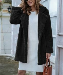 Best deal 🧨 Romantichut Black Teddy Jacket - 👩 Women 🎉