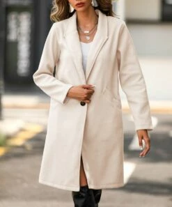 Deals 🤩 Romantichut Beige 🧥 Coat - 👩 Women ✨ 9 Deals 🤩 Romantichut Beige 🧥 Coat - 👩 Women ✨ -Romantichut Sales zu109685853 alt 2 tm1666377665