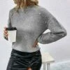 Cheapest 🎉 Romantichut Gray Faux Pearl-Accent Drop-Shoulder Sweater - 👩 Women 💯 -Romantichut Sales zu109736122 main tm1668112054