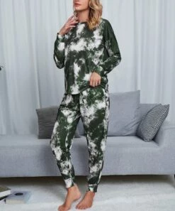 Hot Sale 👍 Romantichut White & Olive Green Tie-Dye Long-Sleeve Top & Drawstring Joggers - 👩 Women 😍 9 Hot Sale 👍 Romantichut White & Olive Green Tie-Dye Long-Sleeve Top & Drawstring Joggers - 👩 Women 😍 -Romantichut Sales zu109785589 alt 2 tm1667420485