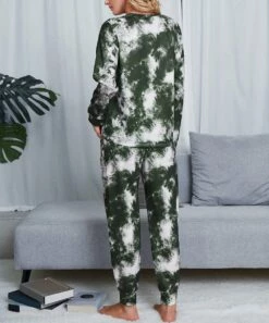 Hot Sale 👍 Romantichut White & Olive Green Tie-Dye Long-Sleeve Top & Drawstring Joggers - 👩 Women 😍 11 Hot Sale 👍 Romantichut White & Olive Green Tie-Dye Long-Sleeve Top & Drawstring Joggers - 👩 Women 😍 -Romantichut Sales zu109785589 alt 4 tm1667420485