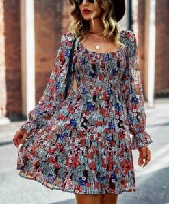 Deals ๐ Romantichut Red Floral Tiered A-Line ๐ Dress - ๐ฉ Women ๐ 9 Deals ๐ Romantichut Red Floral Tiered A-Line ๐ Dress - ๐ฉ Women ๐ -Romantichut Sales zu110161552 alt 2 tm1668190442