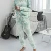 Outlet 😍 Romantichut Blue Tie-Dye Jogger Pajama Set - 👩 Women 🔥 -Romantichut Sales zu86821683 main tm1590255843