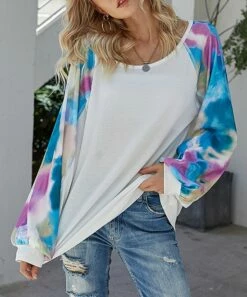 Hot Sale 😀 Romantichut White & Purple Tie-Dye Raglan Top - 👩 Women ⭐ 8 Hot Sale 😀 Romantichut White & Purple Tie-Dye Raglan Top - 👩 Women ⭐ -Romantichut Sales zu87786195 alt 2 tm1594304044