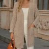 New 🥰 Romantichut Khaki Pocket Open Cardigan - 👩 Women 👍 1 New 🥰 Romantichut Khaki Pocket Open Cardigan - 👩 Women 👍 -Romantichut Sales zu89276537 main tm1600107916