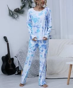 Flash Sale ๐ Romantichut Blue Tie-Dye Long-Sleeve Pajama Set - ๐ฉ Women ๐ 7 Flash Sale ๐ Romantichut Blue Tie-Dye Long-Sleeve Pajama Set - ๐ฉ Women ๐ -Romantichut Sales zu90471731 alt 2 tm1603978956