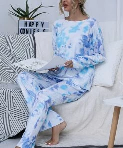 Flash Sale ๐ Romantichut Blue Tie-Dye Long-Sleeve Pajama Set - ๐ฉ Women ๐ 8 Flash Sale ๐ Romantichut Blue Tie-Dye Long-Sleeve Pajama Set - ๐ฉ Women ๐ -Romantichut Sales zu90471731 alt 3 tm1603978956
