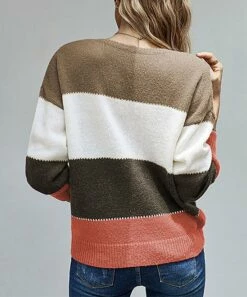 Best deal 👏 Romantichut Brown & White Color Block Sweater - 👩 Women 💯 8 Best deal 👏 Romantichut Brown & White Color Block Sweater - 👩 Women 💯 -Romantichut Sales zu90635767 alt 2 tm1604675348