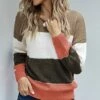 Best deal 👏 Romantichut Brown & White Color Block Sweater - 👩 Women 💯