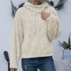 Flash Sale 🥰 Romantichut Apricot Fuzzy Drawstring Hoodie - 👩 Women 👍 -Romantichut Sales zu90816028 main tm1605107947