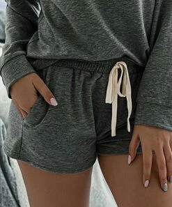Best reviews of 👏 Romantichut Dark Gray Drawstring Pocket Shorts - 👩 Women 🔥 9 Best reviews of 👏 Romantichut Dark Gray Drawstring Pocket Shorts - 👩 Women 🔥 -Romantichut Sales zu94583668 alt 3 tm1616784866