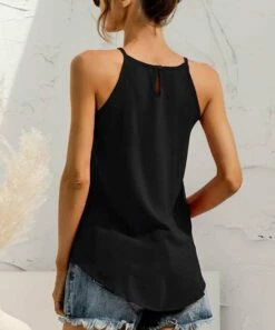 Best reviews of 😀 Romantichut Black Halter Tank - 👩 Women 🎁 -Romantichut Sales zu95084058 alt 1 tm1618514422