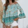 Flash Sale โญ Romantichut Green Floral Off-Shoulder Peasant Top - ๐ฉ Women ๐คฉ 1 Flash Sale โญ Romantichut Green Floral Off-Shoulder Peasant Top - ๐ฉ Women ๐คฉ -Romantichut Sales zu98303608 main tm1628188335