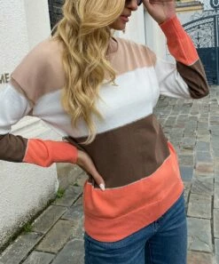 Best Pirce 👍 Romantichut White & Beige Stripe Boatneck Top - 👩 Women 🔔 11 Best Pirce 👍 Romantichut White & Beige Stripe Boatneck Top - 👩 Women 🔔 -Romantichut Sales zu99196781 alt 4 tm1630617155