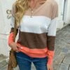 Best Pirce 👍 Romantichut White & Beige Stripe Boatneck Top - 👩 Women 🔔 -Romantichut Sales zu99196781 main tm1630617155