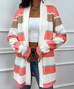 Wholesale โญ Romantichut Pink & White Stripe Open Cardigan - ๐ฉ Women ๐ 10 Wholesale โญ Romantichut Pink & White Stripe Open Cardigan - ๐ฉ Women ๐ -Romantichut Sales zu99646072 alt 3 tm1631728193